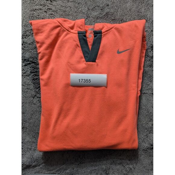 Nike Running Long Sleeve Hooded Shirt Women's Size XS Orange Dri Fit - Picture 14 of 14